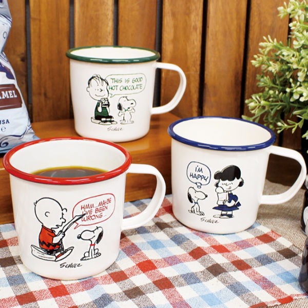 マグカップ 370ml 琺瑯 スヌーピー ピーナッツ コップ 食器 ホーロー キャラクター カップ マグ ほうろう Snoopy コーヒーカップ 3515 お弁当グッズのカラフルボックス 通販 Yahoo ショッピング