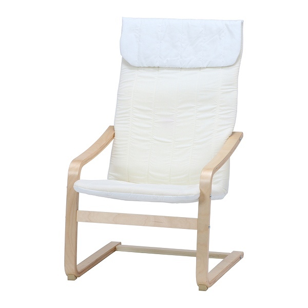 チェア 幅59cm スリム リラックス チェアー 椅子 木製 ファブリック
