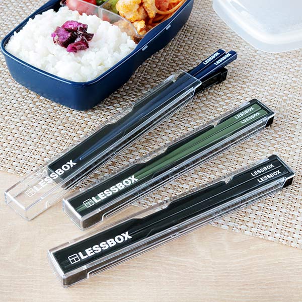 小森樹脂 箸箱セット 19.5cm レスボックス 箸 箸箱 M （ 食洗機対応 箸