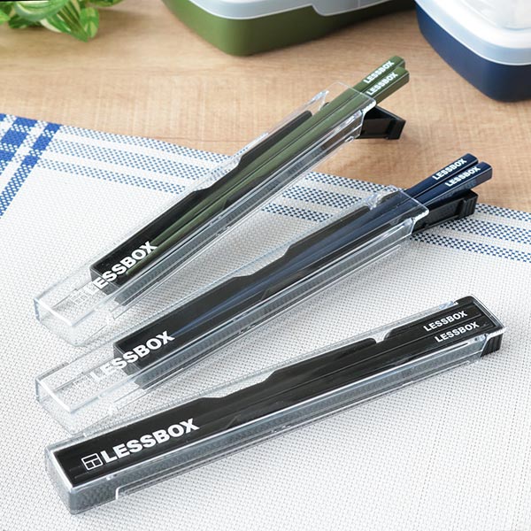 小森樹脂 箸箱セット 19.5cm レスボックス 箸 箸箱 M （ 食洗機対応 箸