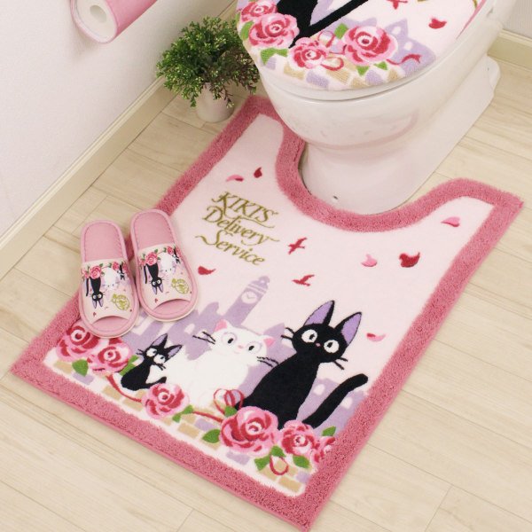 トイレマット 80×60cm 魔女の宅急便ジジとデート 魔女の宅急便 トイレ