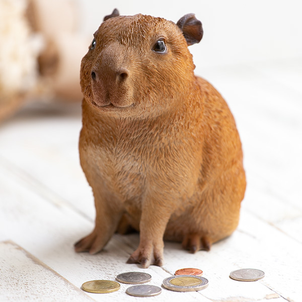 カピバラ 貯金箱 リアル オブジェ 置物 インテリア （ 雑貨 動物