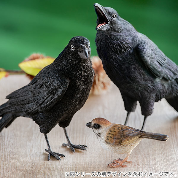 カラス 貯金箱 リアル オブジェ 置物 インテリア （ 雑貨 動物
