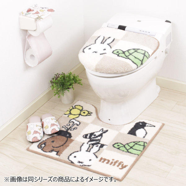 トイレマット 80×60cm ミッフィー ミッフィー＆アニマルロング