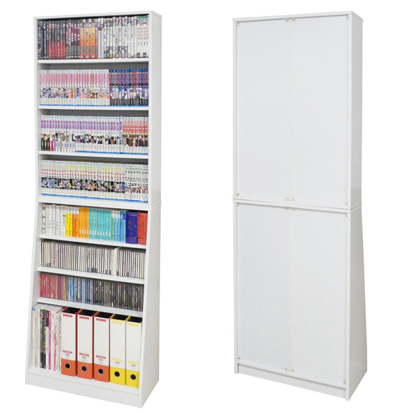 クロシオ 本棚 ホームシェルフ 大量収納 ハイタイプ 幅60cm