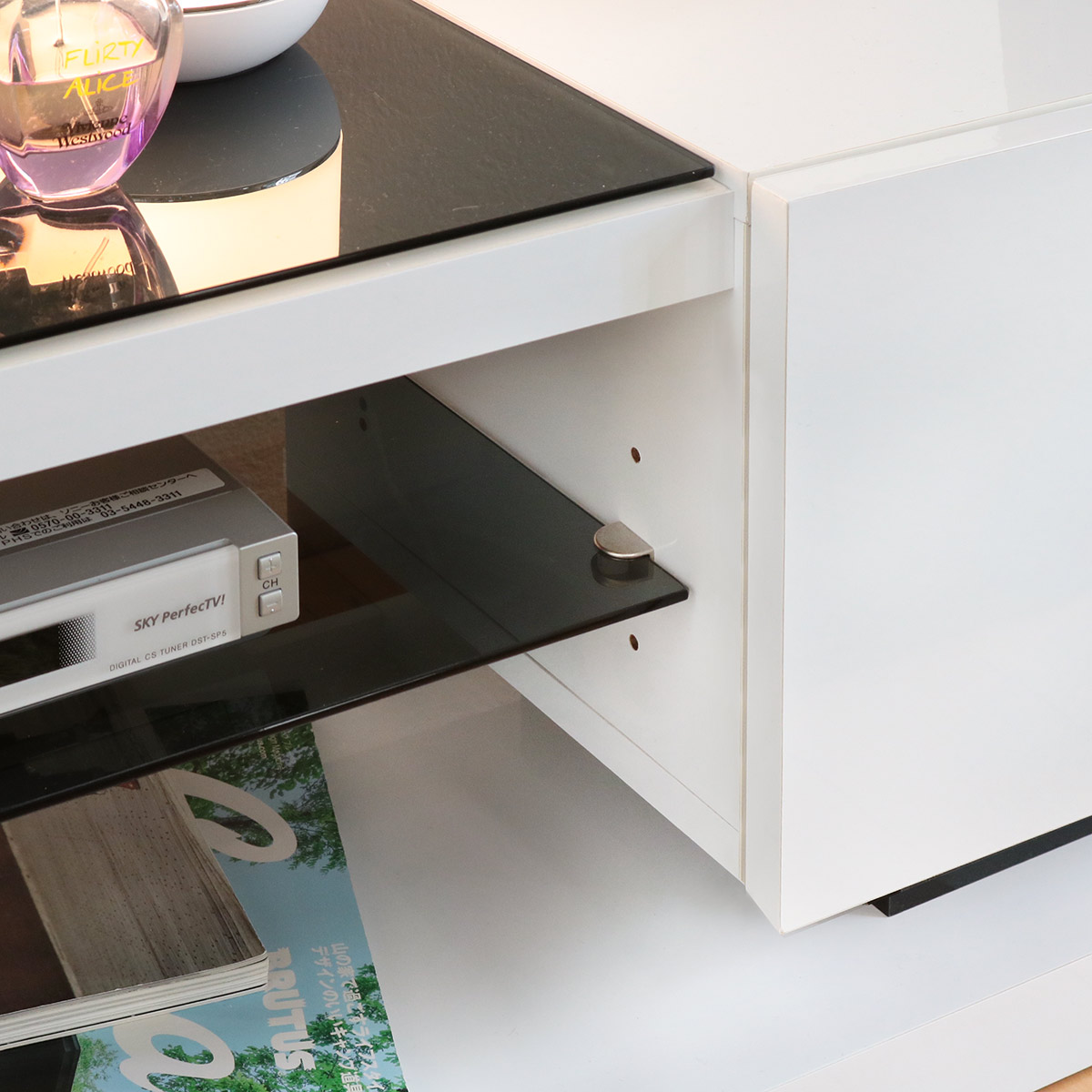 テレビ台 ローボード 鏡面仕上げ スタイリッシュモノトーン 幅120cm