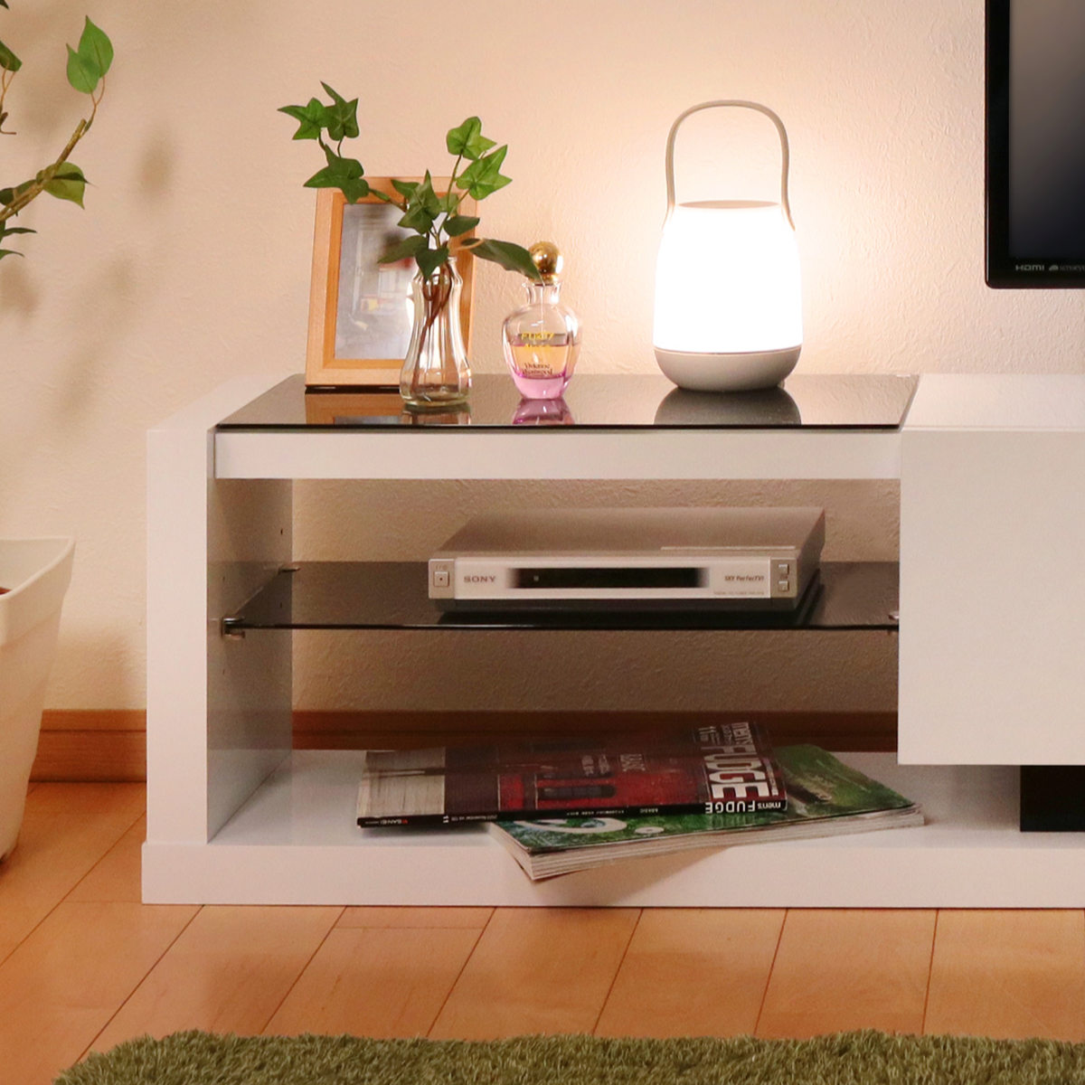 テレビ台 ローボード 鏡面仕上げ スタイリッシュモノトーン 幅120cm