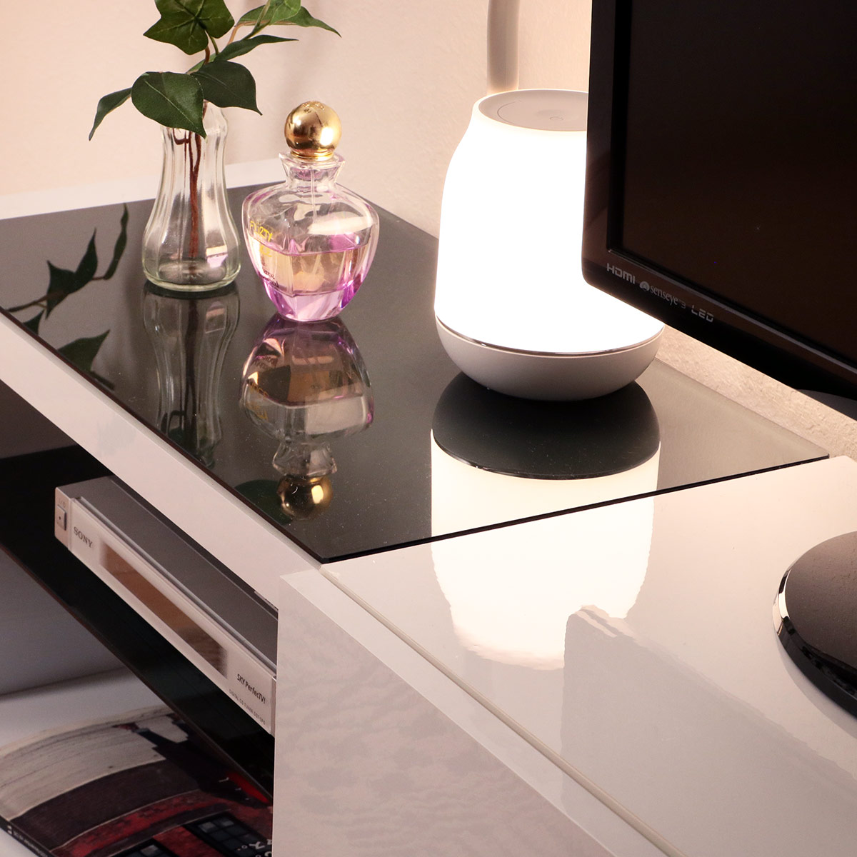 テレビ台 ローボード 鏡面仕上げ スタイリッシュモノトーン 幅120cm