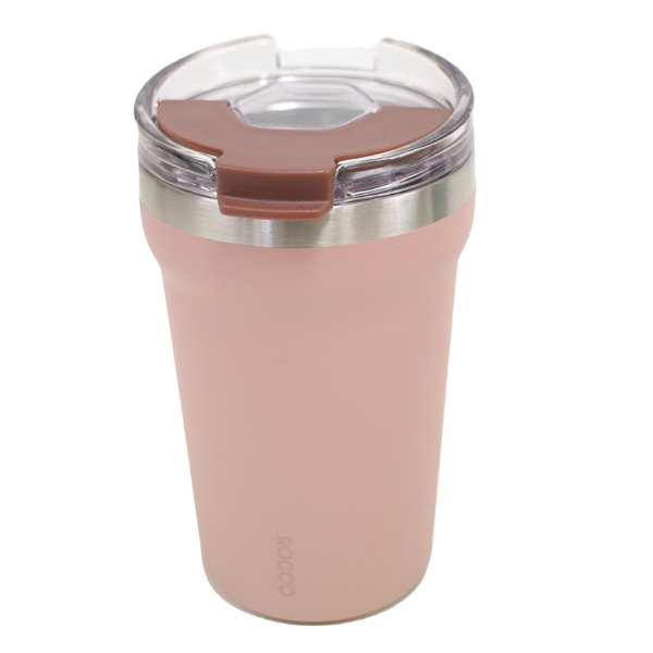 タンブラー 350ml フタ付き ROCCO Flip Cap Tumbler ステンレス コップ （ ボトル 保温保冷 蓋付き カップ コンビニ コーヒー ドリンクホルダー 持ち運び ）｜livingut｜06