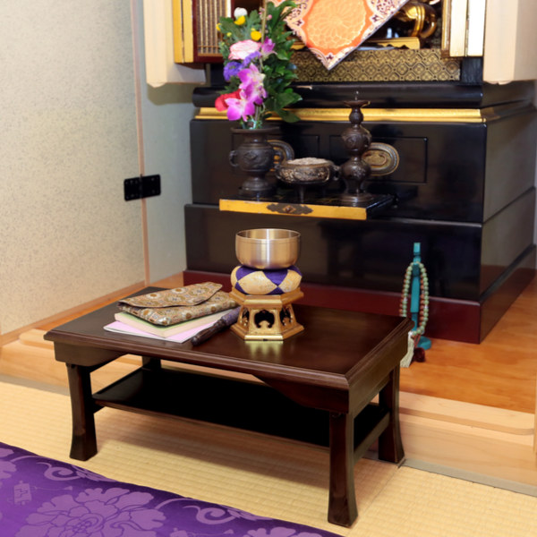 折りたたみ便利机 ミニ 25×45cm 高さ20cm 桐製 仏具 仏壇 供養台 ミニ