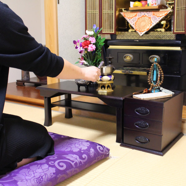 チェスト 和風 3段 和風ミニチェスト 桐製 仏壇 （ 木製 インテリア