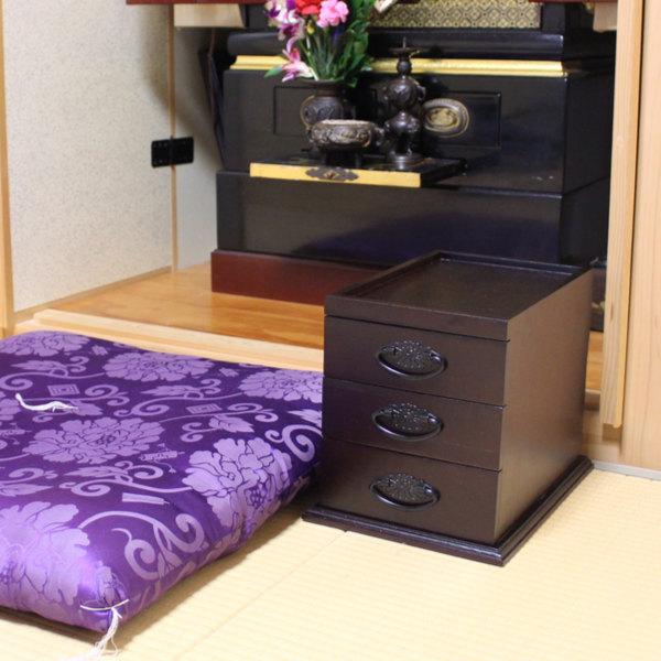 チェスト 和風 3段 和風ミニチェスト 桐製 仏壇 （ 木製 インテリア