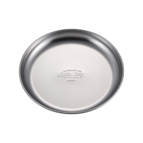 パール金属 アウトドア 食器 お皿 16cm プレート ステンレス