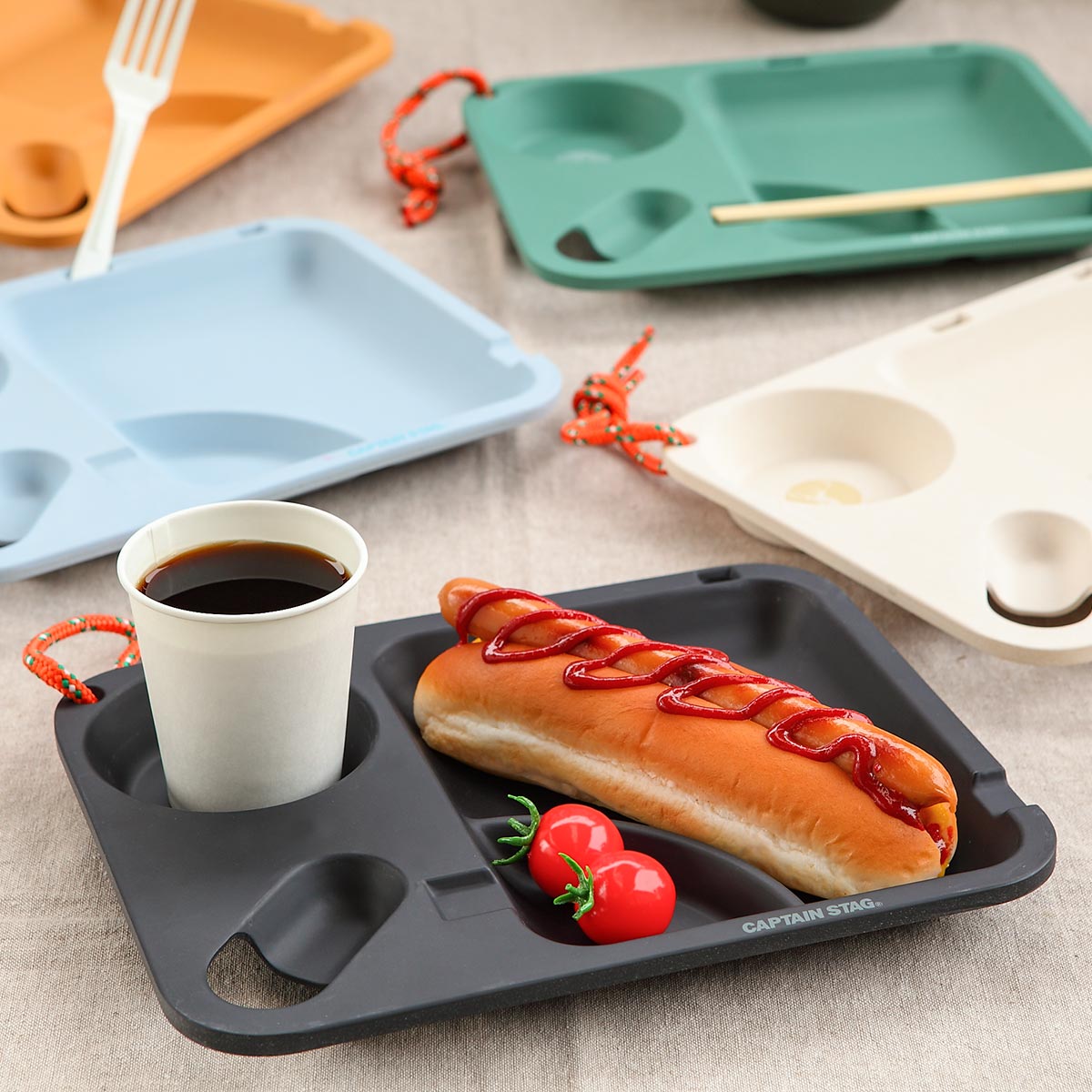 CAPTAIN STAG（キャプテンスタッグ） アウトドア 食器 お皿 26cm