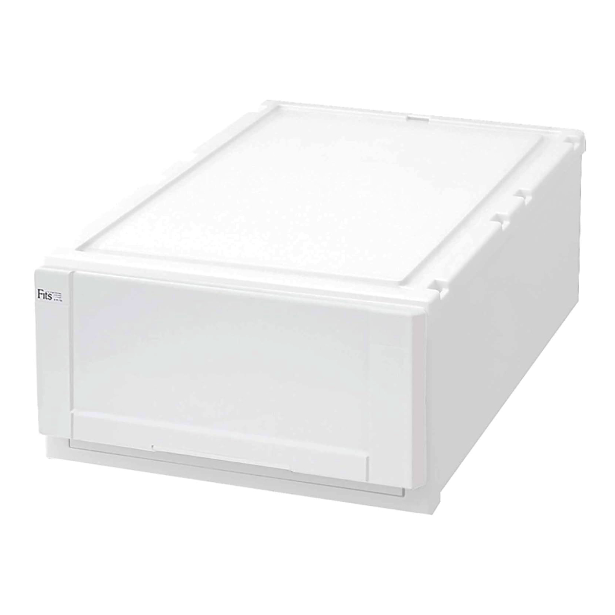 Fits 収納ケース 幅44×奥行74×高さ23cm ホワイト フィッツ フィッツ