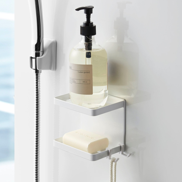 山崎実業 MIST マグネットバスルームソープトレー 2段 ミスト