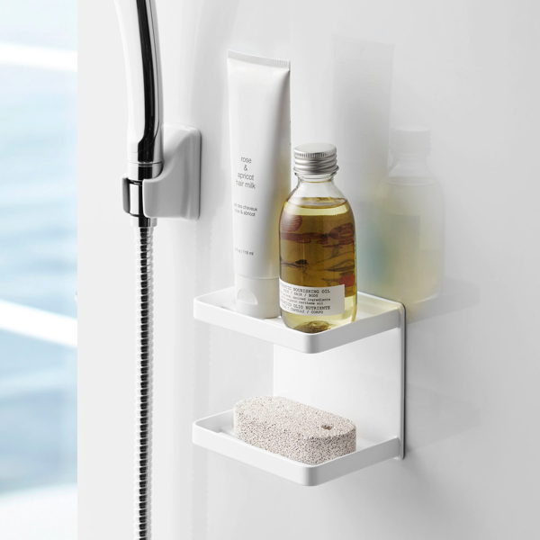 山崎実業 MIST マグネットバスルームソープトレー 2段 ミスト