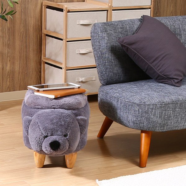 不二貿易（Fuji Boeki） アニマルスツール クマ 収納 スツール 動物