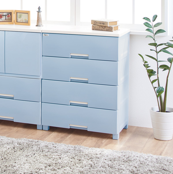 Fits チェスト フィッツプラス 幅65×奥行41×高さ85cm F6504 4段 ピンク