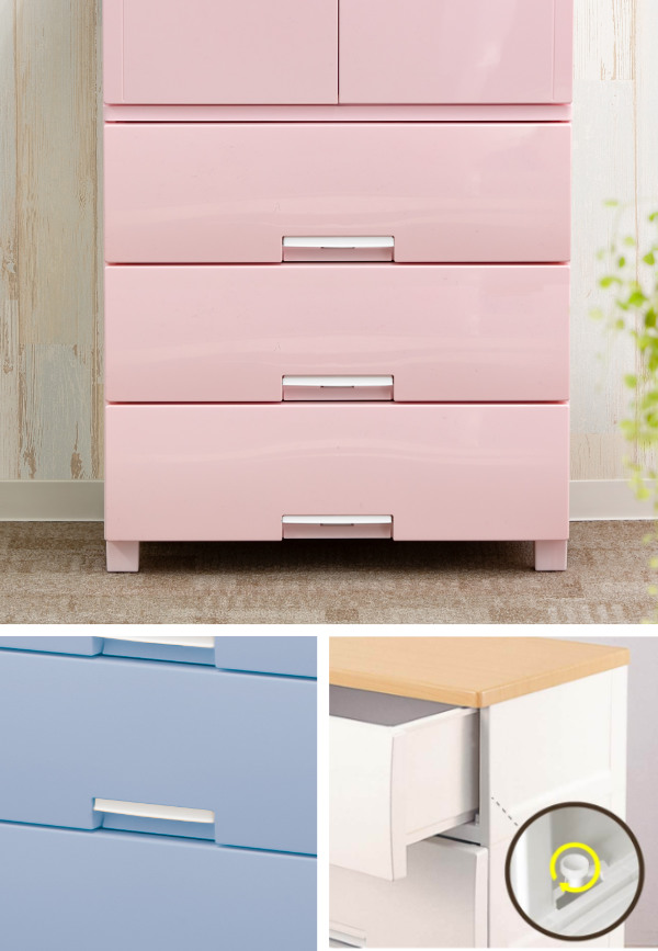 Fits チェスト 幅65×奥行41×高さ105cm フィッツプラス キャビネット