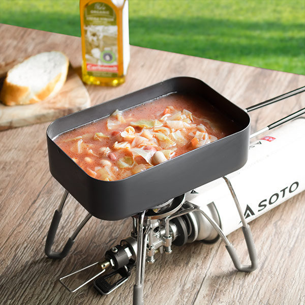 バーベキュー・調理用品  スケーター アウトドア 調理器具 600ml アルミメスティン LIVE IN