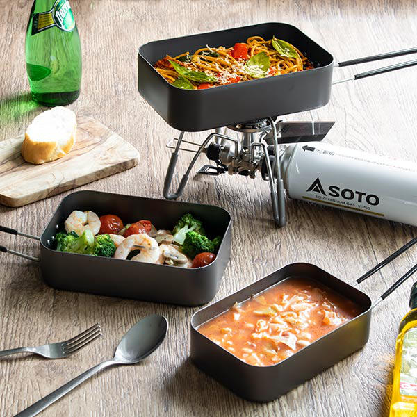 スケーター アウトドア 調理器具 600ml アルミメスティン LIVE IN