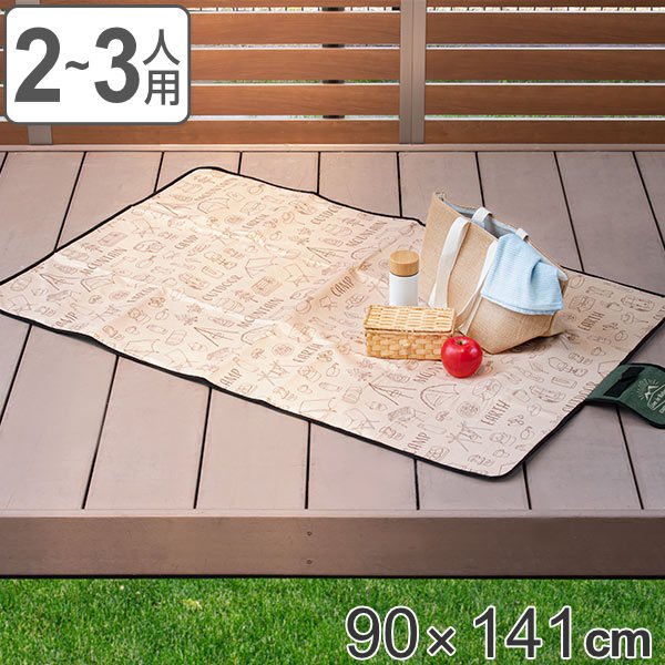 レジャーシート LIVE IN NATURE 2〜3人用 90×141cm 子供 ソフト （ ピクニックシート ピクニックマット レジャーマット 90cm 141cm 140cm ）