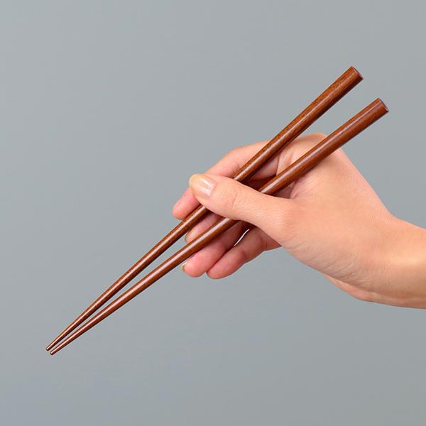 独特な店 木目塗 箸箱 箸 22.5cm 箸箱セット 栃木目 箸 箸＆箸箱セット （ カトラリー(スプーン等)