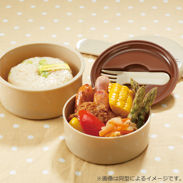 食器　バーガー ランチボックス 弁当箱　パック　タッパー　ヴィンテージ柄 スケーター お弁当箱 2段 500ml 丸型 ランチボックス バーガーコンクス