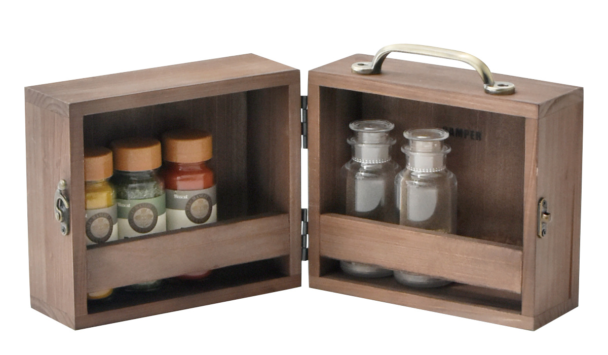 現代百貨 アウトドア スパイスボックス Sサイズ 幅18×奥行13×高