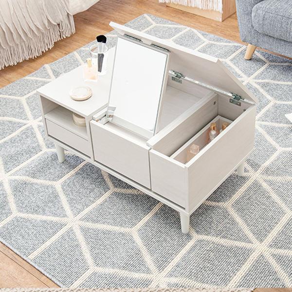 HAGiHARA（萩原） ドレッサー テーブル 幅75cm コスメテーブル