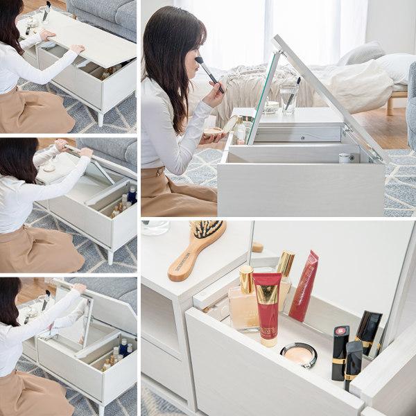 HAGiHARA（萩原） ドレッサー テーブル 幅75cm コスメテーブル