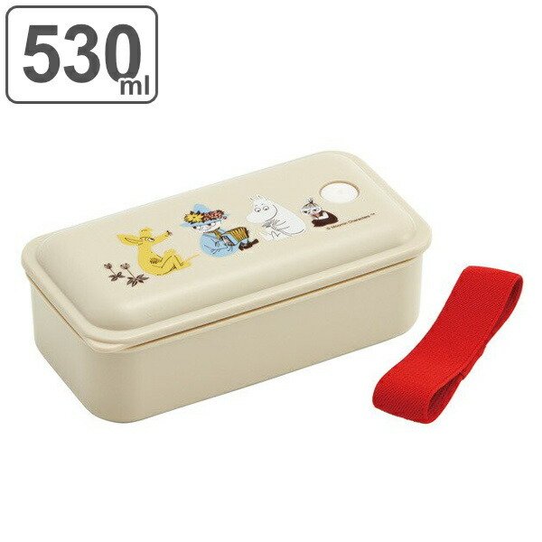 スケーター お弁当箱 1段 抗菌 530ml パッキン一体型 ふわっと