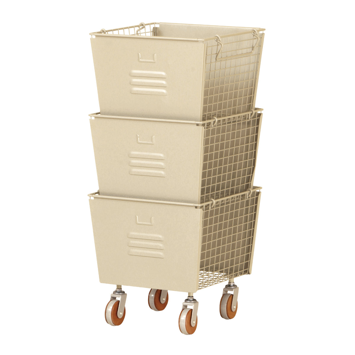 弘益 スタッキングボックス セット 3個組 スチール製 LIV 幅31cm