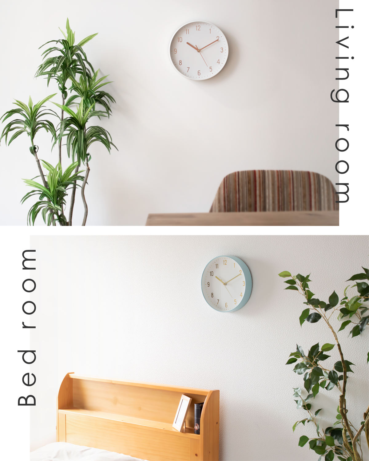 掛け時計 直径 約 25cm 電波時計 北欧風 壁掛け 時計 連続秒針