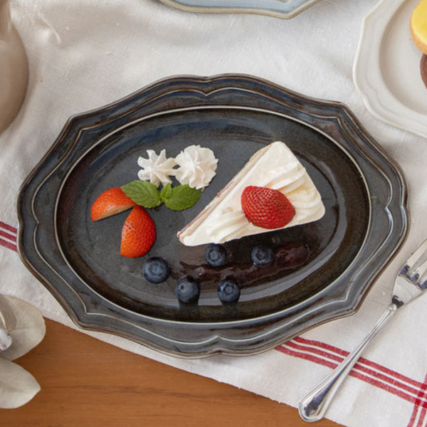 プレート 24cm 楕円皿 Vanves ヴァンヴ 皿 食器 洋食器 磁器 日本製