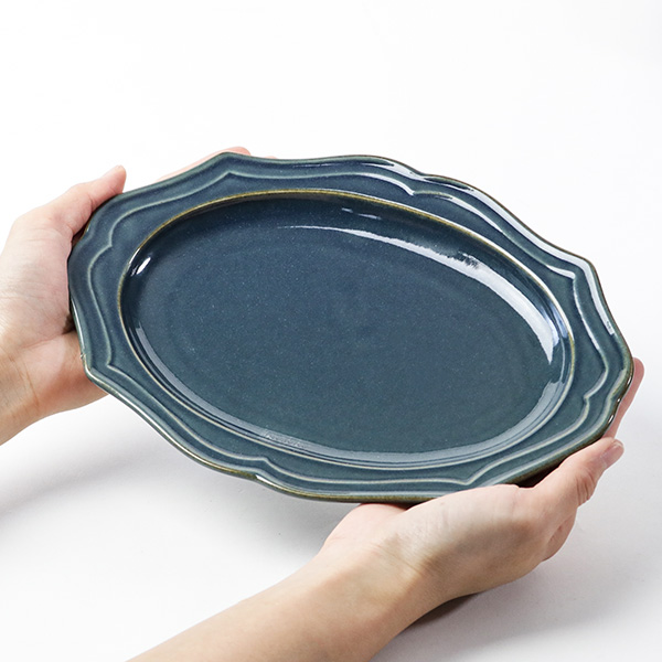 プレート 24cm 楕円皿 Vanves ヴァンヴ 皿 食器 洋食器 磁器 日本製