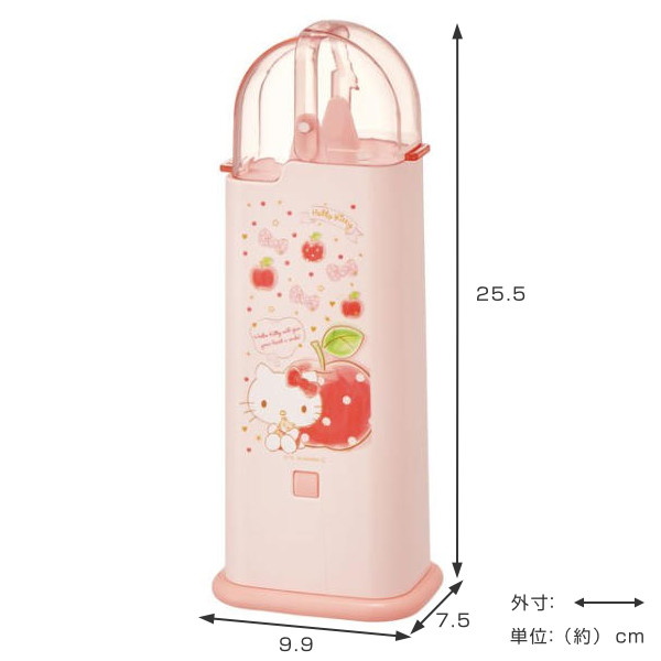 スケーター 箸立て カトラリースタンド プラスチック製 フード付角型箸
