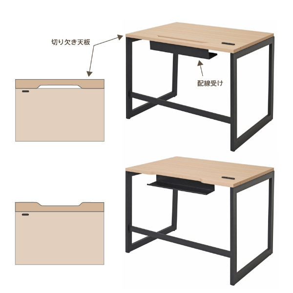 法人限定） デスク 幅120cm 奥行70cm ブラウン オフィス オフィスデスク コンセント 配線 つくえ （ パソコンデスク 幅 120  ワークデスク フリーアドレス ） : 354555 : リビングート ヤフー店 - 通販 - Yahoo!ショッピング