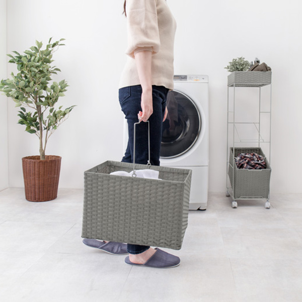 HAGiHARA（萩原） ランドリーラック 3段 ランドリーワゴン ランドリー