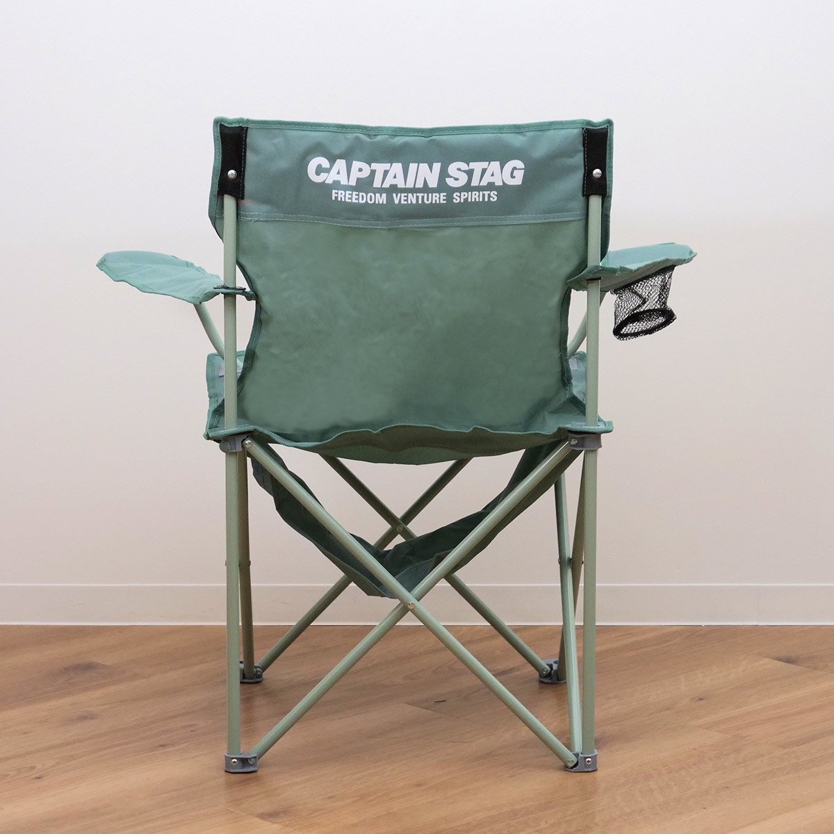 CAPTAIN STAG（キャプテンスタッグ） アウトドアチェア 折りたたみ 棚