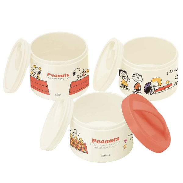 スケーター お弁当箱 3段 ボトル型 480ml PEANUTS スヌーピー レトロ