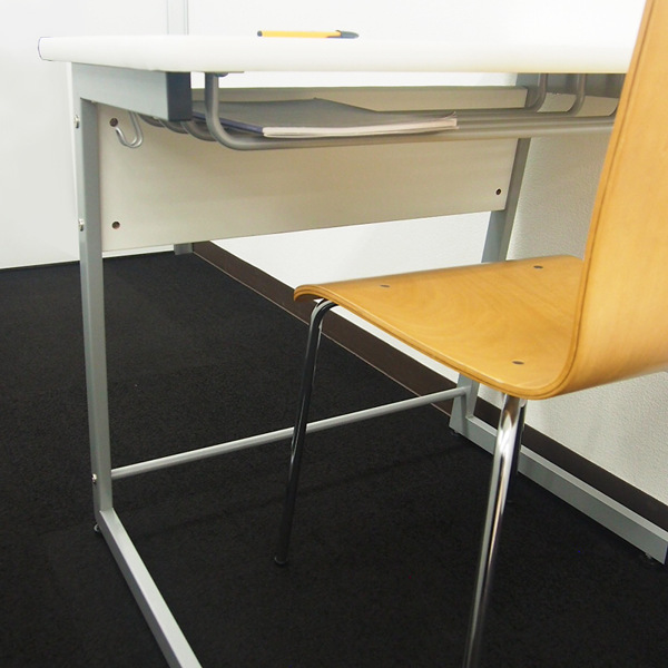 （法人限定） デスク 幅75cm 研修用 セミナー 塾 つくえ 個別デスク 収納 棚 机 （ 研修用デスク スクールデスク 学習机 セミナーデスク 幅 75 オフィス家具 ）_9