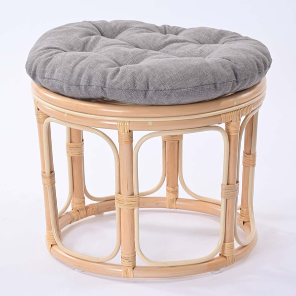 籐 スツールオットマン 円型 Breeze 座面高45cm （ ラタン スツール