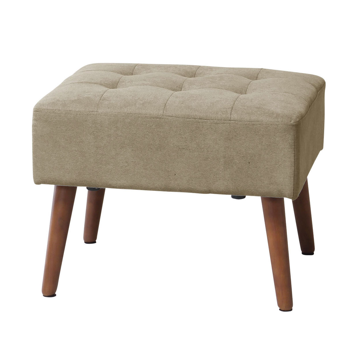 弘益 オットマン ミルド 高さ42cm 足置き スツール ソファ 木製