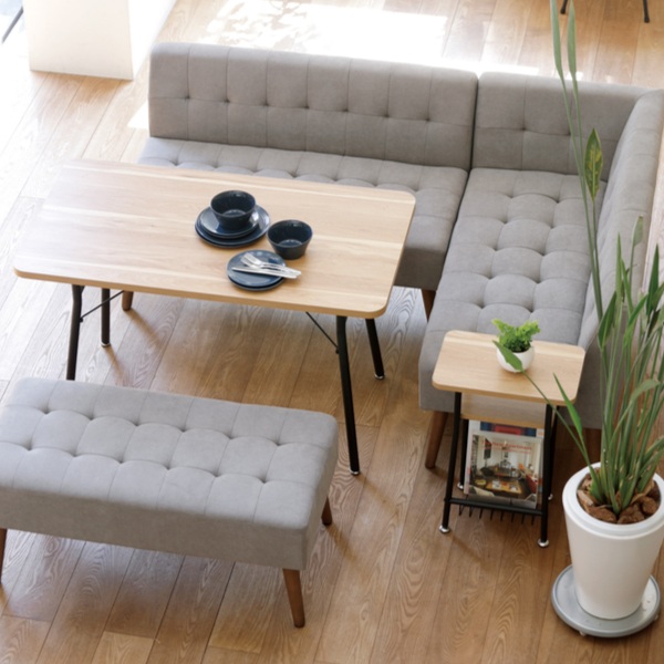 弘益 サイドテーブル 高さ56cm ミルド ソファサイド ベッドサイド