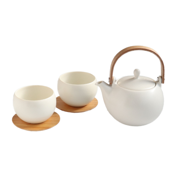 LOLO（ロロ） 土瓶急須 湯呑み 茶托 ギフトセット 結 YUI 急須 湯呑