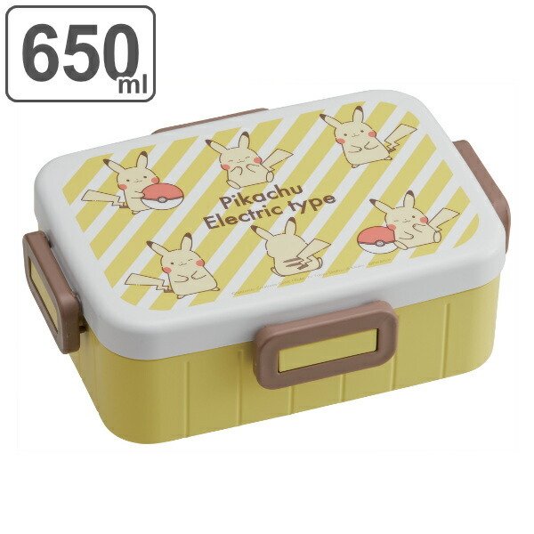 スケーター お弁当箱 1段 抗菌 650ml 4点ロック ポケットモンスター