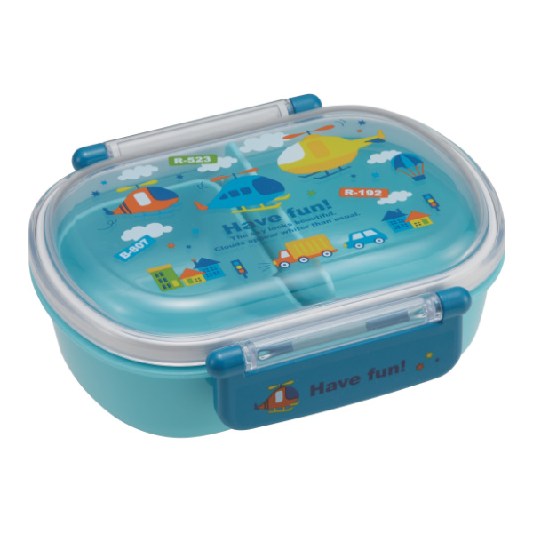 スケーター お弁当箱 1段 抗菌 360ml ふわっと タイトランチ Have fun