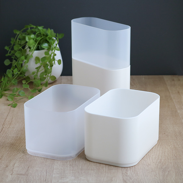 収納ケース WM 幅11.5×奥行17×高さ10cm 仕切り 小物ケース （ ナチュラ